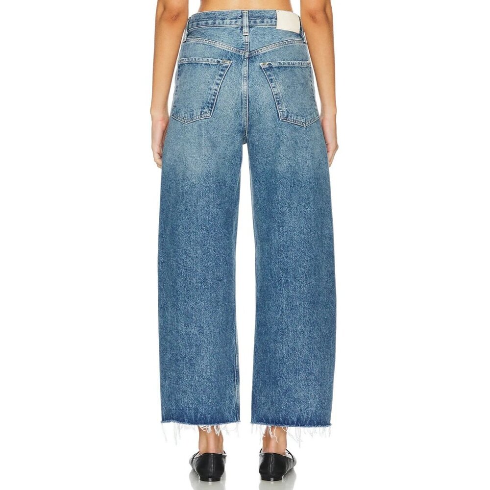 Citizens Of Humanity Blue Wide-Leg High-Rise Jeans - Picture 4 of 9